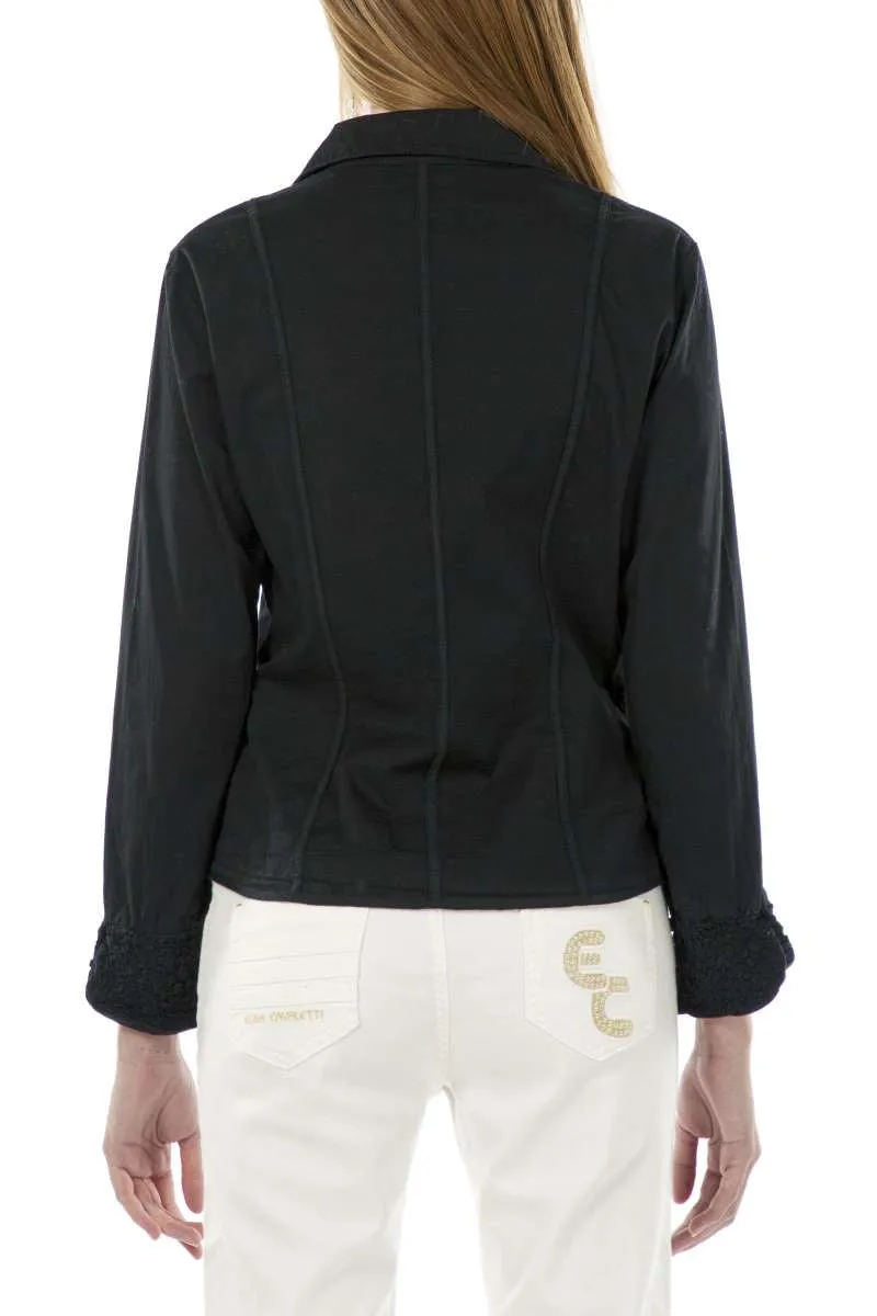 Blouse in Nero ELW221052304 by Elisa Cavaletti