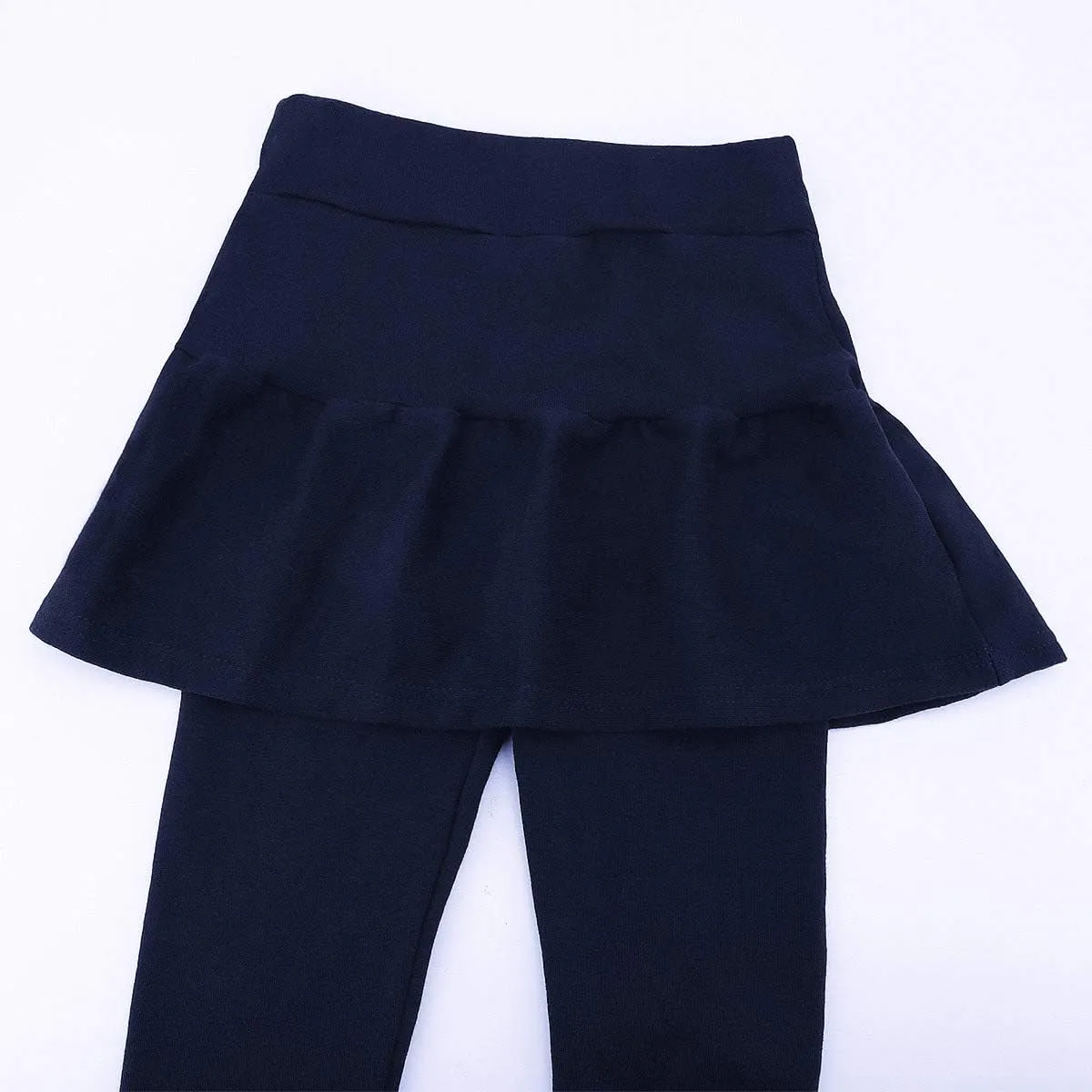 BOOPH Little Girls Leggings Pants with Tutu Skirts Kids Culottes Footless Tights