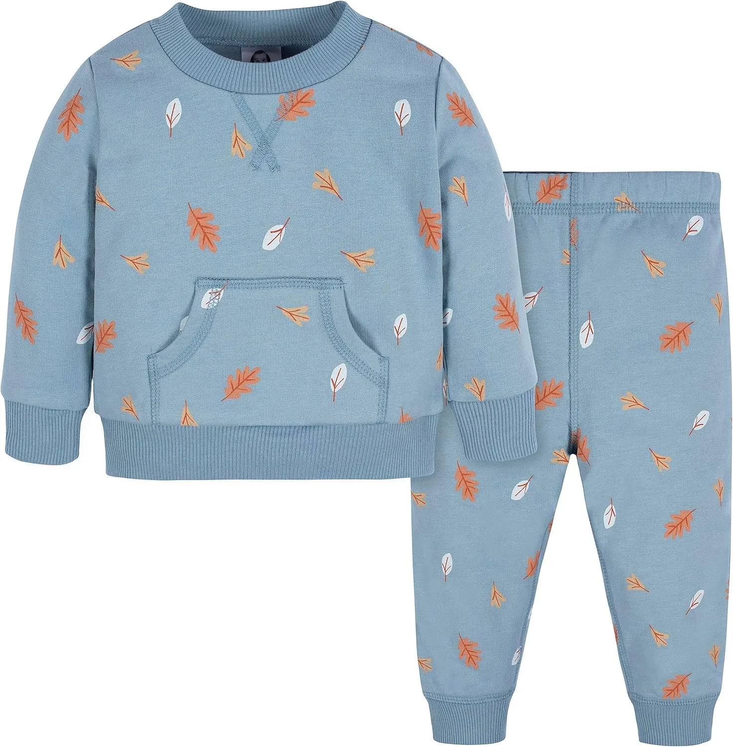 Gerber Baby & Toddler Boys' 2-Piece Fleece Sweatshirt and Jogger Set