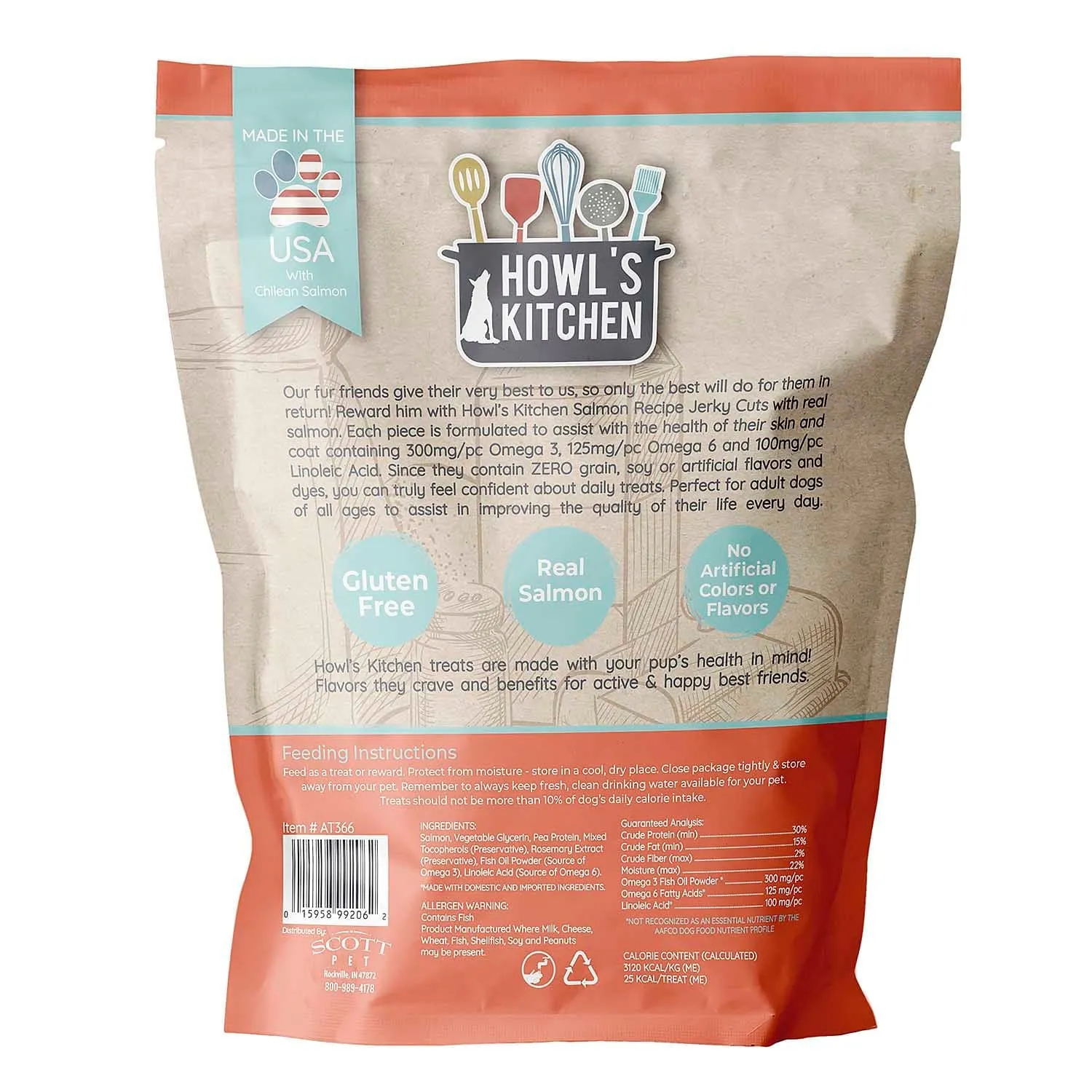 Howl's Kitchen Jerky Salmon Cuts