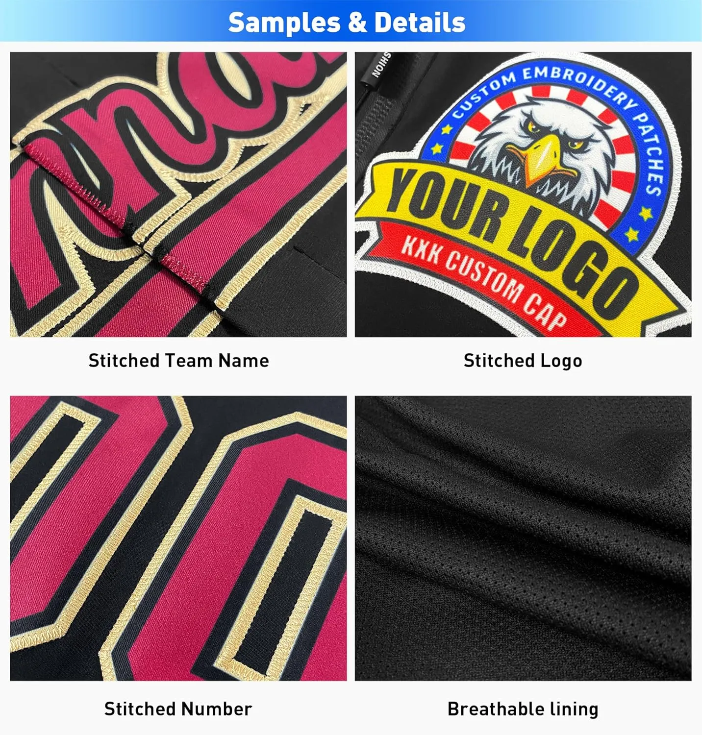 KXK Custom Outdoor Waterproof Jacket Hooded Stitched Personalized Name Number Windbreaker Rain Shell Coat for Men Women
