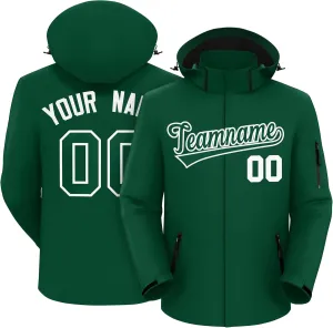 KXK Custom Outdoor Waterproof Jacket Hooded Stitched Personalized Name Number Windbreaker Rain Shell Coat for Men Women