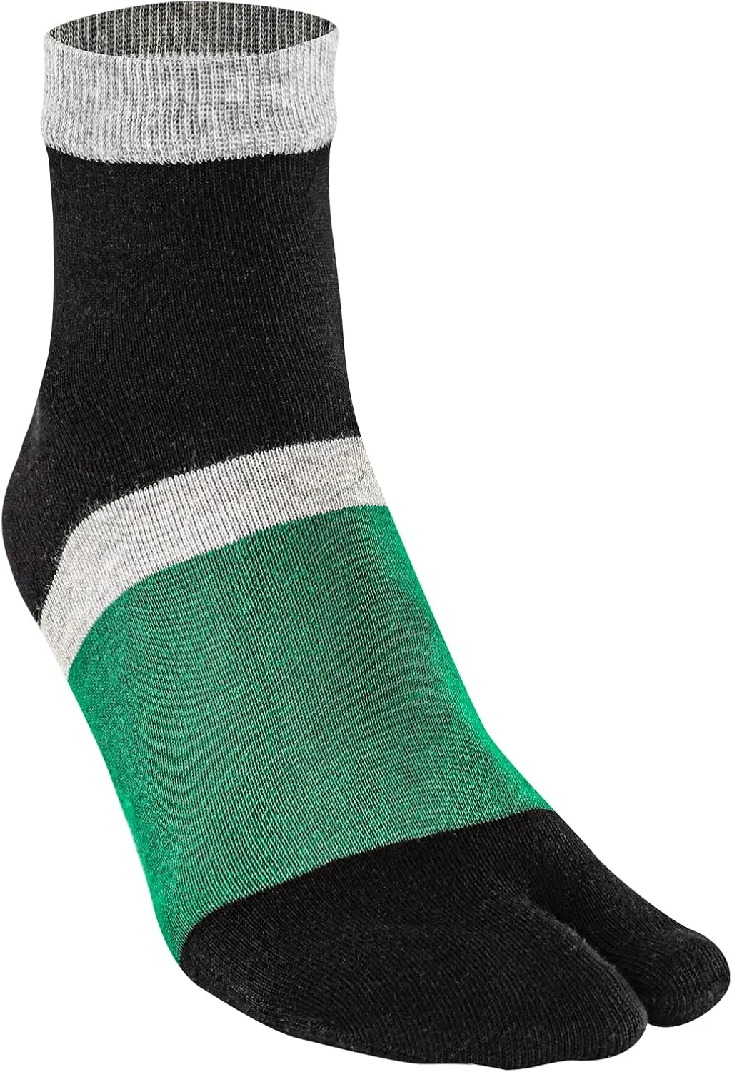 Men's Flip Flop Socks Tabi Split Toe Geta Wicking Cotton Pack of 4