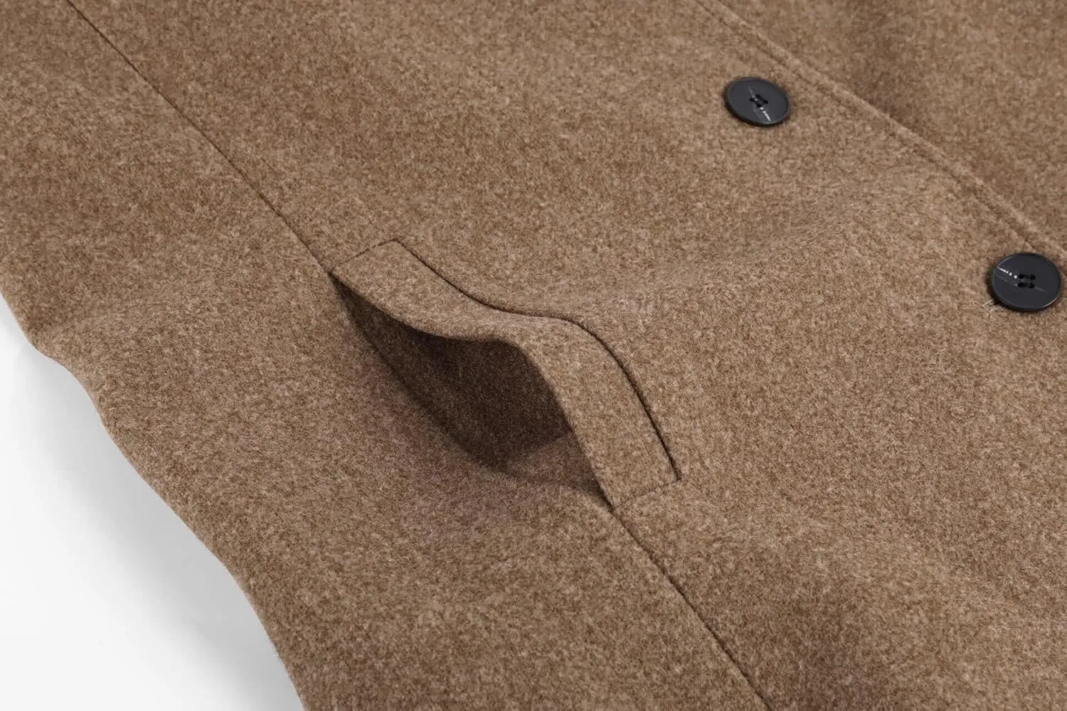 utcoco Women's Casual Thicken Single Breasted Pea Coat Stand Collar Mid Long Wool Coats with Pockets