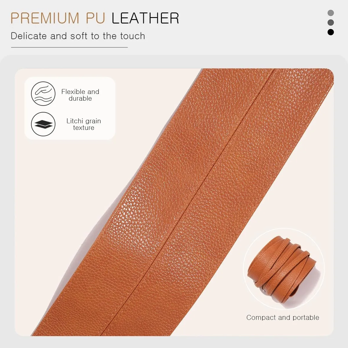 Women Wide Waist Belt Obi Belt PU Leather Knot Tie Up Wrap Around Waistband Vintage Cinch Belt For Dress Shirt Coat